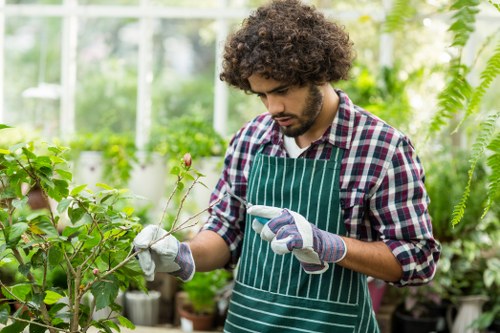 Garden care visit with access and site conditions considered
