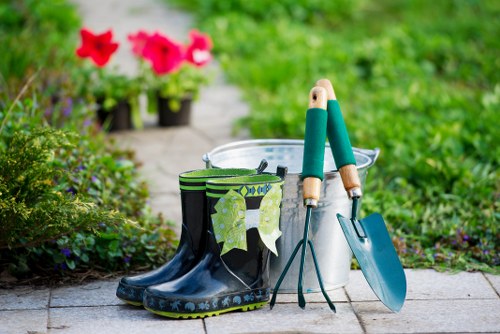 Garden maintenance team demonstrating ethical business commitment